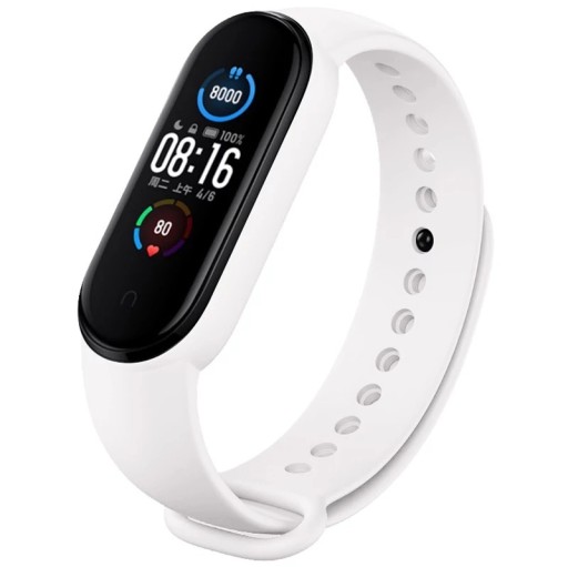 OPASKA PASEK DO XIAOMI MI BAND 5/6 | WHITE