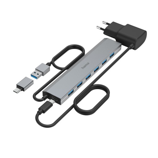 USB 3.2 Gen1 7xUSB-A 5 Gbit/s +Adap C+ZASILACZ