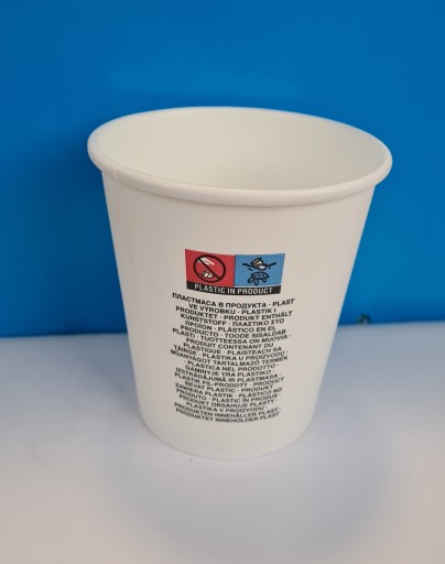 БЕЛАЯ БУМАЖНАЯ КРУЖКА 300МЛ 10OZ/30CL ECO 1000ШТ.
