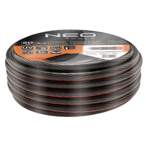 NEO WÓZEK WĄŻ OGRODOWY 6-WARSTWOWY 20M 30BAR 3/4''