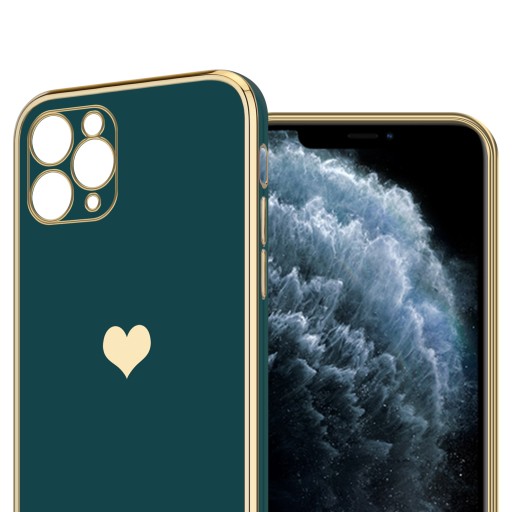 ЖЕНСКИЙ ЧЕХОЛ-СЕРДЦЕ ДЛЯ IPHONE 11 PRO | ЗЕЛЕНЫЙ