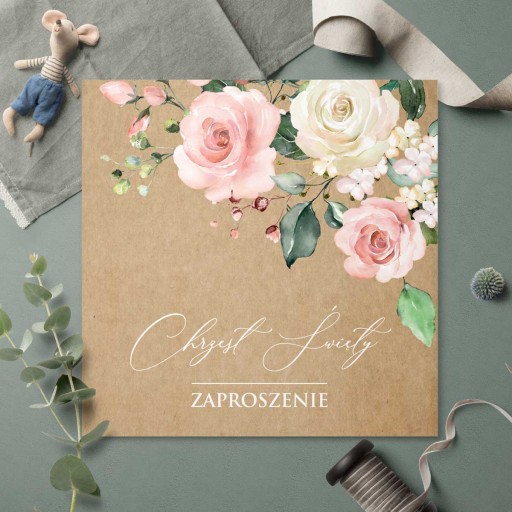 Приглашения на крещение, 10 шт., в конверте CZ12.