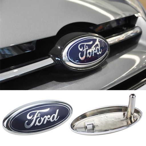 ЭМБЛЕМА С ЛОГОТИПОМ FORD 147 мм/57 мм ПЕРЕДНЯЯ ЗАДНЯЯ ЧАСТЬ