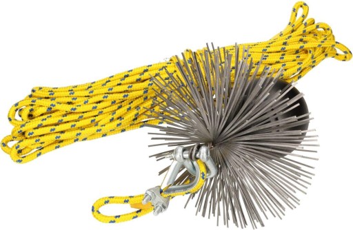 ZESTAW KOMINIARSKI 22 M CZYSZCZENIA KOMINÓW 120 MM