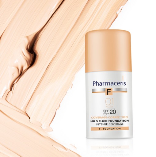 PHARMACERIS F fluid intensywnie kryjący 01 IVORY