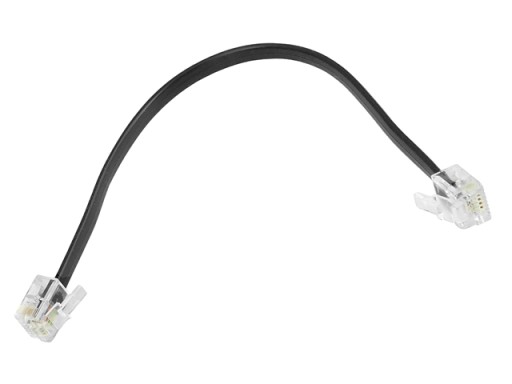Кабель телефонный камерный RJ11-R11 черный 0,2м