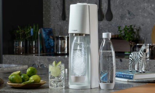 Saturator do wody SodaStream Terra biały + butelka Fuse 1l + gaz