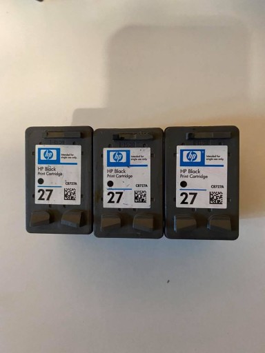 HP INK CARTRIDGE 27 C8727A ЧЕРНЫЙ ОРИГИНАЛ ПУСТОЙ