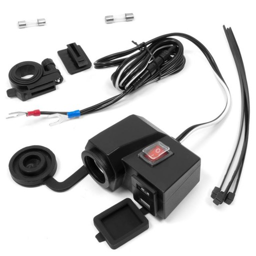 Розетка для мотоцикла 2 x USB 3.1 A MUS06
