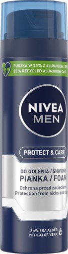 NIVEA MEN PROTECT&CARE Смягчающая пена для бритья для мужчин 200мл