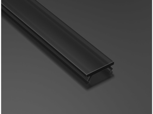 KLOSZ SLIM PMMA CZARNY DO PROFILU ALUMINIOWEGO 2M
