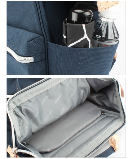 Женский школьный рюкзак Himawari HM1882 для ноутбука 15.6 CORDURA графит/ц.зеленый