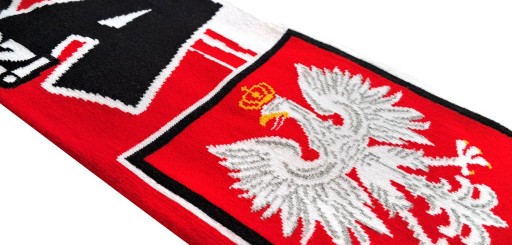 Шарф болельщика сборной Польши для матча ЕВРО 2024 красно-белый