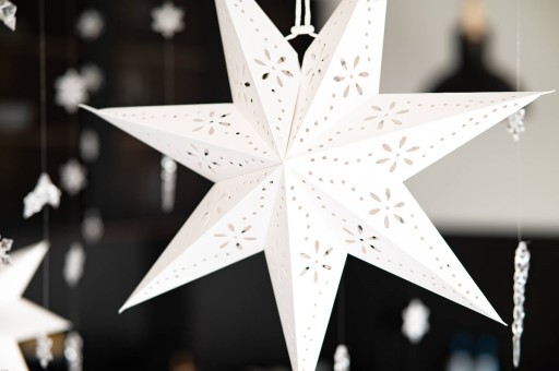 DUŻA WISZĄCA GWIAZDA PAPIEROWA 3D 60cm ŚWIĄTECZNA
