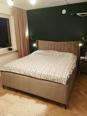 Детская кровать для подростков «Лаура» 100x200, МЯГКАЯ И ПУШИСТАЯ, каркас с ящиком для хранения