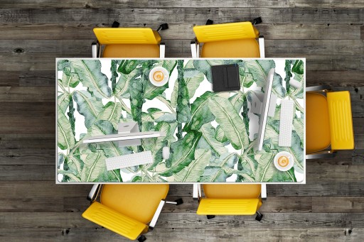 Dla dzieci winylowa mata na blat Liście bananowca