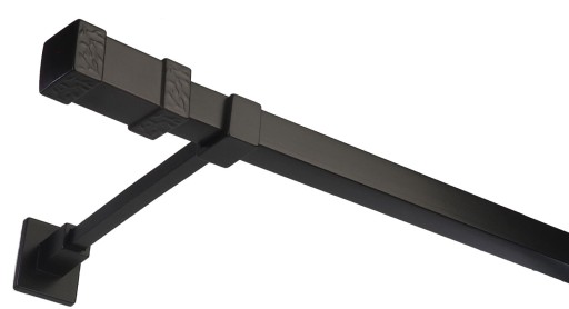 Karnisz kwadro metalowy poj. 570 cm bez żabek 7 kolorów 5,7 m kwadratowy