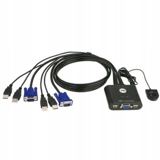 KVM-переключатель ATEN, 2 порта USB + VGA