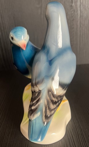 Гебельская фигурбка пара голубей, фарфоровые, Германия, 1970 -е годы
