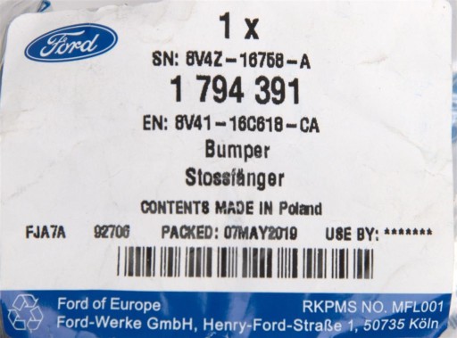 ODBÓJ MASKI FOCUS 2011-15, FOCUS 2014- FORD OE