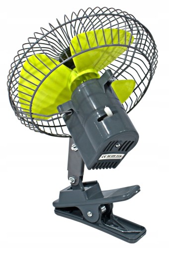 WENTYLATOR WIATRAK SAMOCHODOWY 12V Z KLIPSEM 20 cm