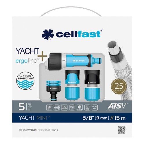 НАБОР ДЛЯ ОПРЫСКИВАНИЯ CELLFAST YACHT PRESTIGE 3/8 15м