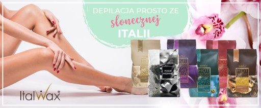 DEPILACJA ItalWax 2x wosk twardy PODGRZEWACZ żel