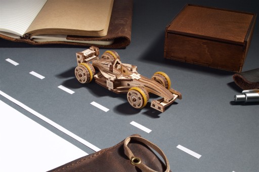 UGEARS Formula Car Гоночная машина 3D деревянная модель для сборки