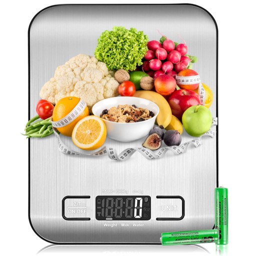 ЦИФРОВЫЕ ЭЛЕКТРОННЫЕ КУХОННЫЕ ВЕСЫ 10 КГ ТОЧНЫЙ 1G ЖК-ДИСПЛЕЙ