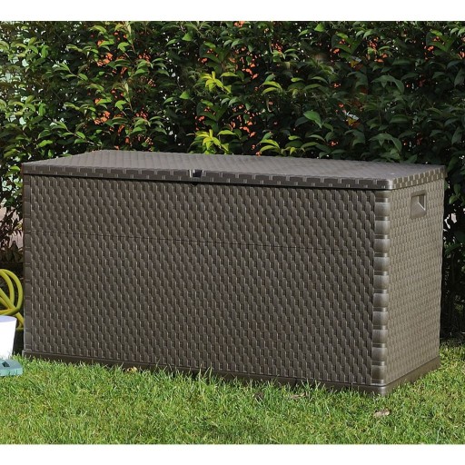 vidaXL Garden Box Коричневый 120x56x63 см ПП Ротанг 4371