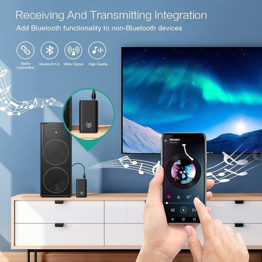 Bluetooth-приемник 2 в 1 Музыкальный адаптер Bluetooth 5.0