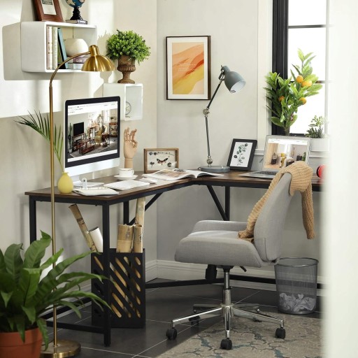 BIURKO NAROŻNE KOMPUTEROWE DUŻE LOFT INDUSTRIALNE RUSTYKALNE METALOWE 150cm