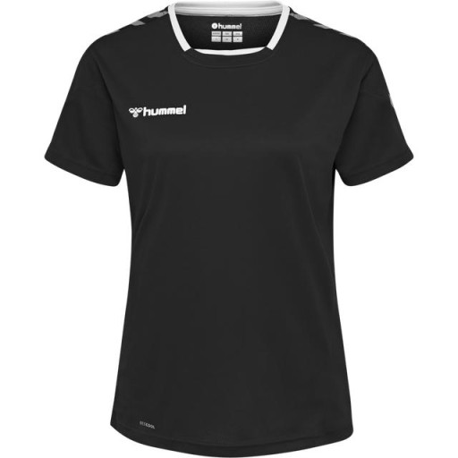 ЧЕРНАЯ СПОРТИВНАЯ ФУТБОЛКА HUMMEL С ЛОГОТИПОМ TPS HMR__S