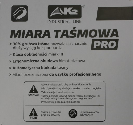 Выдвижная магнитная рулетка PRO длиной 5 м.