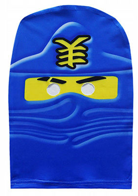 NINJA STRÓJ PRZEBRANIE MASKA NINJAGO JAY 104/110