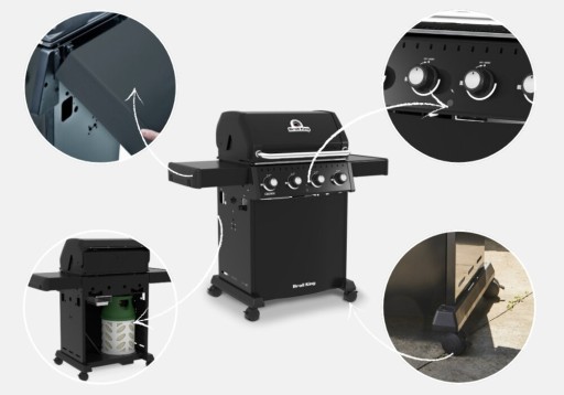 Газовый гриль BROIL KING Crown 410 Shadow 11 4 кВтч 65 x 44 64 x 17 см