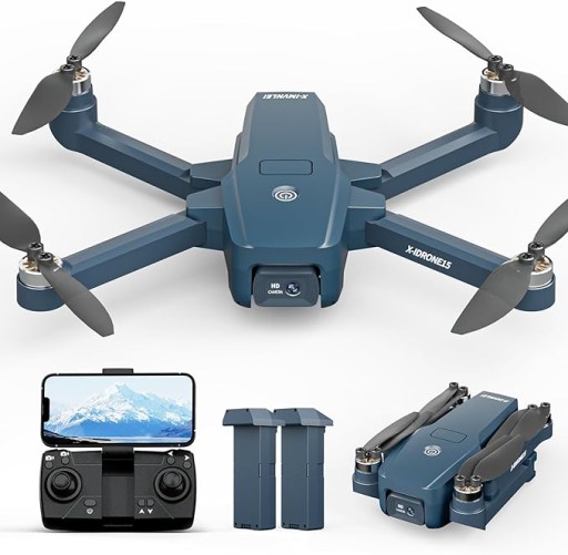 FAKJANK X-IDRONE15 Бесщеточный дрон, камера HD, Wi-Fi 5 ГГц, время полета до 30 минут