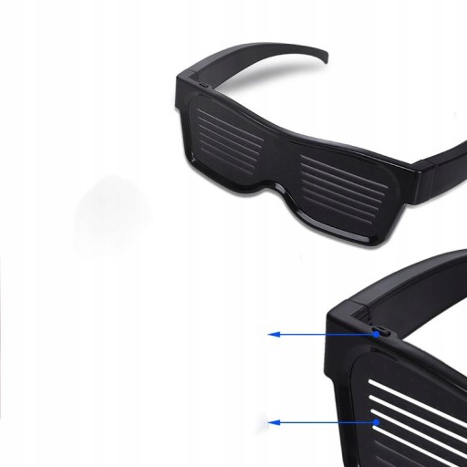 Очки со светодиодной подсветкой Bluetooth