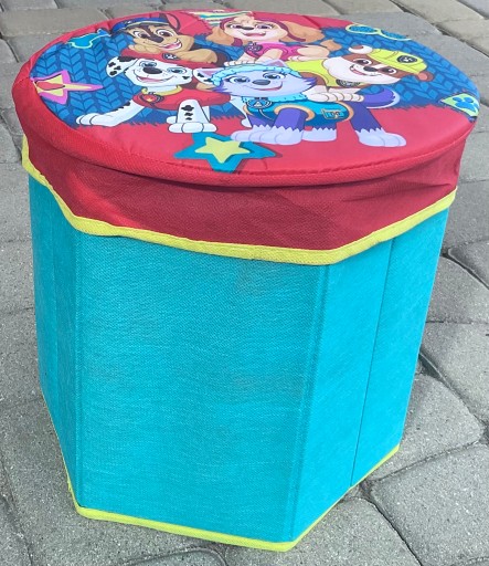 POJEMNIK KOSZ NA ZABAWKI ORGANIZER PUDEŁKO PUFA OLDMAN PSI PATROL 28x28x27