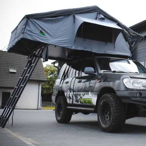 Палатка на крышу Wild Camp Hudson 220 серая - автомобильная палатка