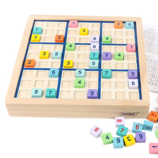 Деревянные игрушки для обучения судоку, 1 комплект