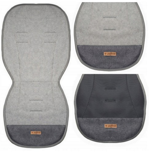 Универсальный вкладыш для коляски Wool premium Grey Zaffiro 85 см