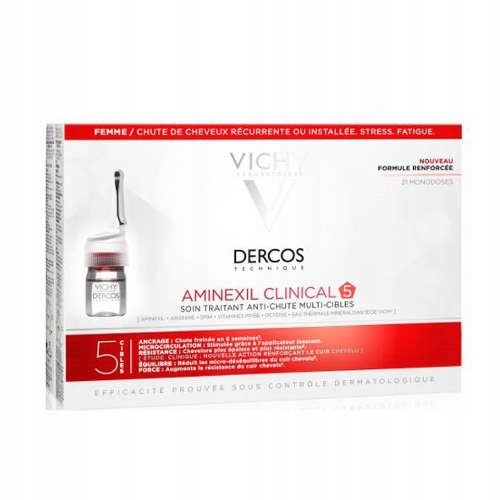 VICHY Dercos Aminexil Clinical 5 для женщин 21 ампер
