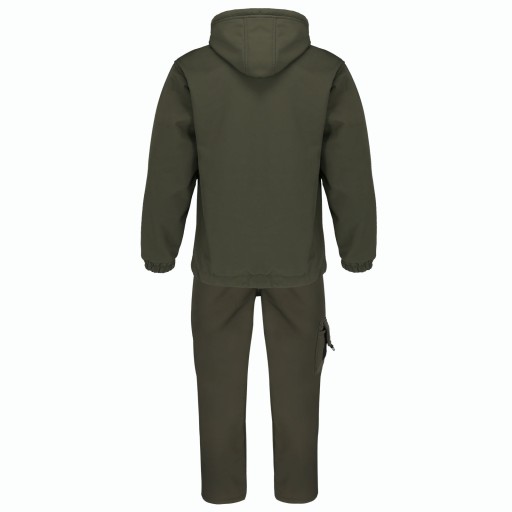 Весенний комплект КУРТКА + БРЮКИ ОЛИВКОВЫЙ Softshell ECO водостойкий ПОЛЬСКИЙ