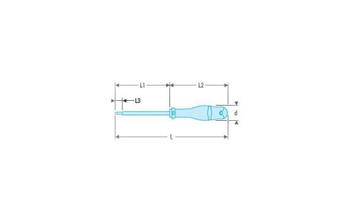 AT5.5X125VE - ОТВЕРТКА ИЗОЛИРОВАННАЯ, 1000 В, ДЛЯ ВИНТОВ СО ШПОМ, 5,5X125MM