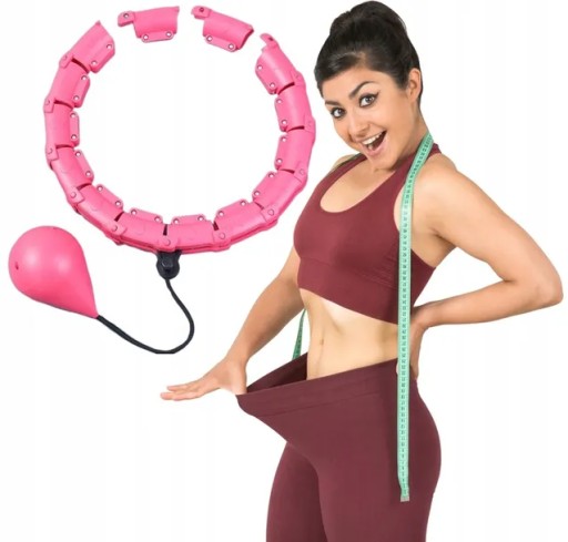 SMART HULA HOP Z OBCIĄŻENIEM ODCHUDZAJĄCE WYPUSTKI