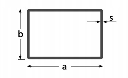 Profil nierdzewny 20x10x1,5 mm INOX 200 cm