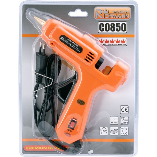 КЛЕЙНЫЙ ПИСТОЛЕТ C0850 + клей черный 1кг.