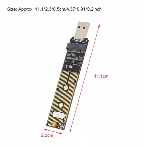 АДАПТЕР M.2 NVME НА USB 3.1 10 Гбит/с SAMSUNG