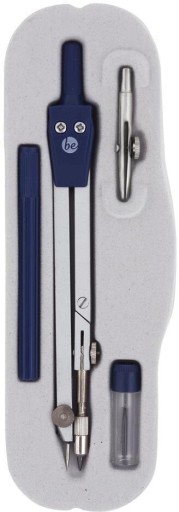 Школьные компасы MemoBe с аксессуарами, серебро x4